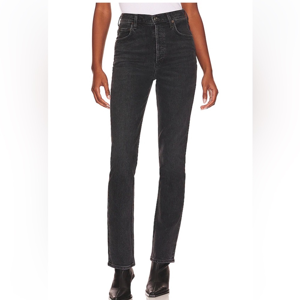 NWOT Agolde Freya High Rise Slim Straight in Hoax